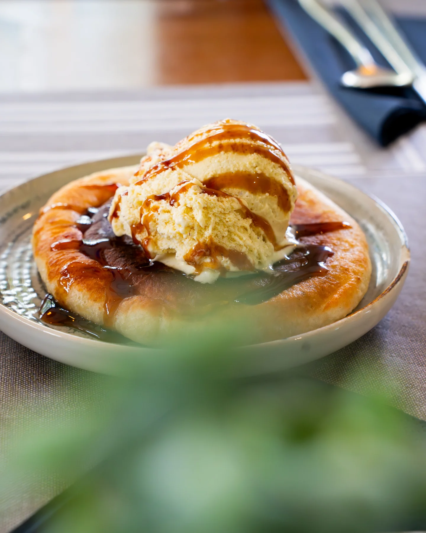 Hotteok et glace servis chez Kimchi House